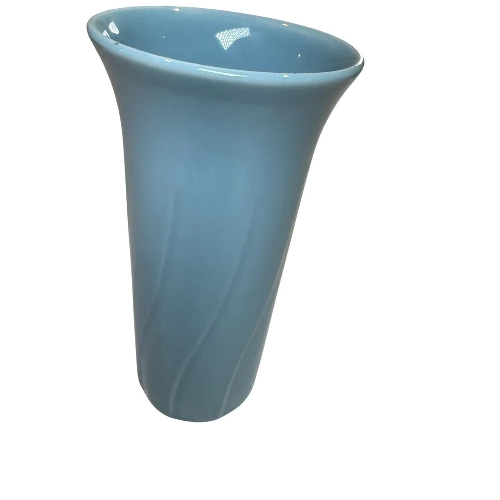 Vintage Pfaltzgraff FTDA‎ Blue Pottery Vase USA Mid Century Modern